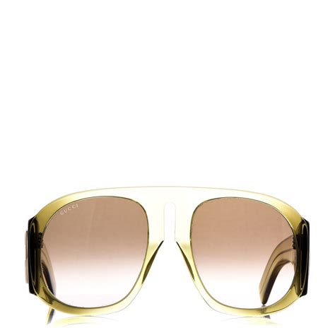 gucci aviator sunglasses yellow.